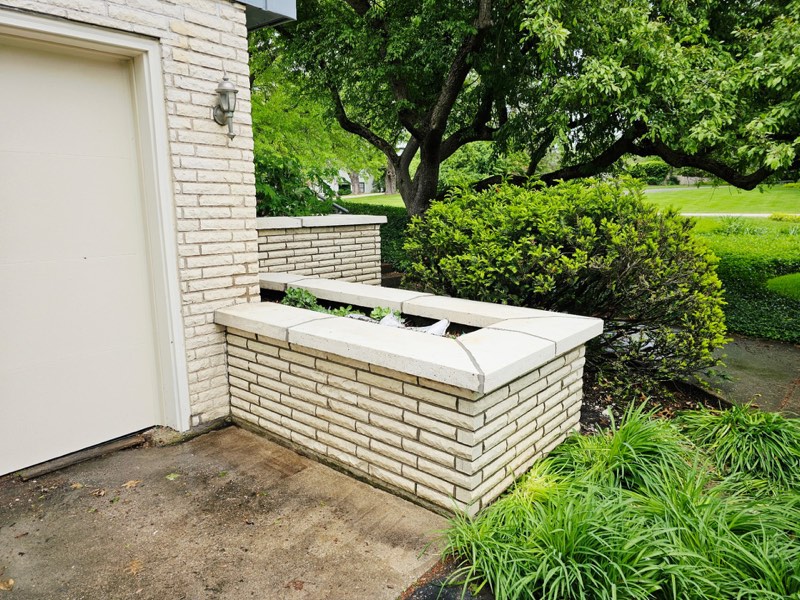 Stone surface exterior cleaned by professional pressure washing in Grand Rapids, MI
